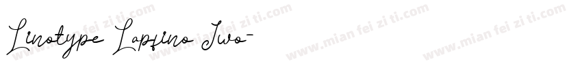Linotype Lapfino Jwo字体转换